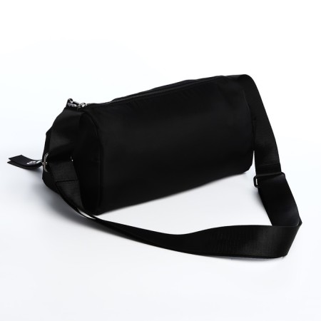 Youth bag with zipper, black color-4