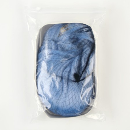 Carnival wig "anime" blue, short-4