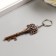 Trick Metal "Key woven hearts" bronze 7.5x2.6 cm