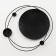 Wall metal decor "Orbit" 56x5x57 cm