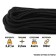 Paracord 275, nylon, black, d - 2.2 mm, 30 m