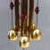 Wind Music Metal "Coin" 4 tubes 5 bells 60x8.3 cm