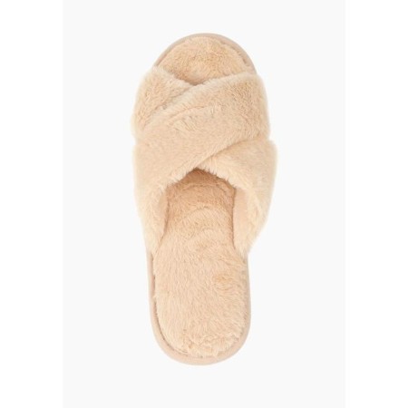 Slippers # 2 women, size 36.5, beige color-6