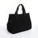 Youth bag with zipper, black color