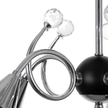 Chandelier "Marianna" 5he27 40W Black 69x69x32.5cm Bayerlux-7