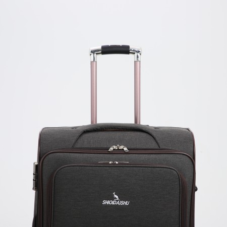 Big suitcase 28 ", a lightning department, code castle, 3 wheels, 2 outer pockets, brown color-5