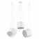Suspended EVOLUCE lamp. Sle120653-03. TRIESTE. 3x40 watts, e27, 200 cm, white color