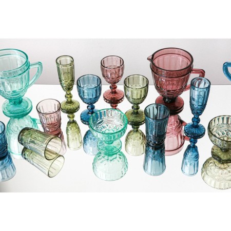 Glass glass Magistro "La-Channel", 350 ml, green color-4