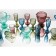 Glass glass Magistro "La-Channel", 350 ml, green color