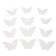 Latex ball 18 "White butterflies", black, with stickers