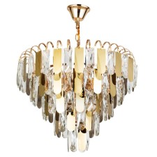Vivien chandelier, 6x60W E27, color gold