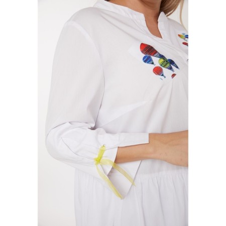 Female shirt, size 52, white color-4