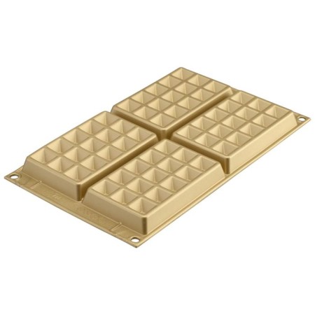 Waffel Classic waffle form, silicone, gold-2