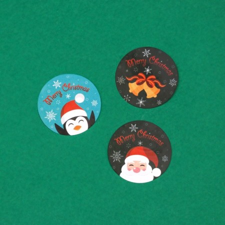 Stickers in the roll "New Year's Eve", 500 pcs, 2.5 x 2.5 cm-4