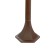Garden-park lamp Feron PL576, IP44, E27, 60 W, 215x280x1000 mm, brown color