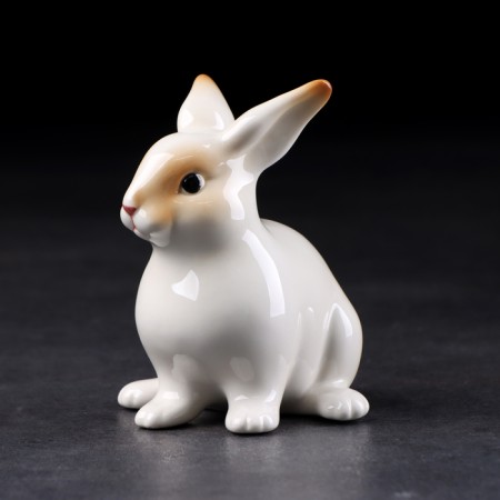 Souvenir "Decorative Rabbit", 9x9x10 cm, handmade, porcelain-1