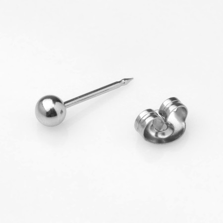 Disposable gun for piercing, earring in the “minimum” kit, 4 mm, silver color-8