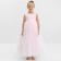 Dress children's elegant kaftan growth 90, dusty pink