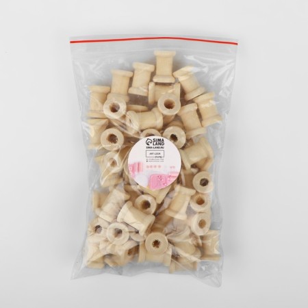 A set of wooden coils without a coating, 50 pcs, d = 1.3 × 1.9 cm-4