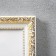 Photo frame plastic 40x50 cm, gold with white (plastic screen)