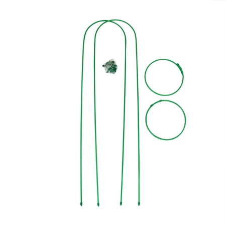 Shpalera, 135 × 30 × 1 cm, metal, green, "Clover missile"-4