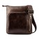 Male bag, lightning department, 2 outer pockets, adjustable belt, brown color