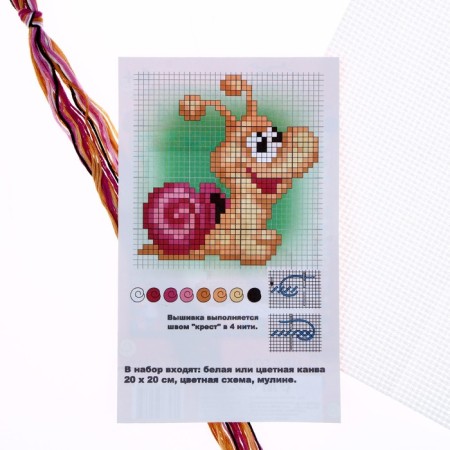 Embroidery Set "Snail"-3