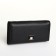 Women's wallet on a magnet, black color