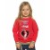 Sweatshirt for girls, height 104 cm, red color