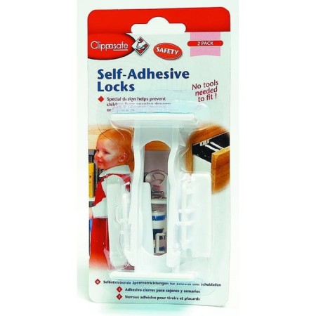 Blocking a drawer Clippasafe for toys (2 pcs), white