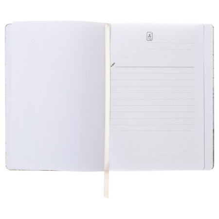 Notepad A5 96 sheets in a cage, cosmic voyage, solid cover, matte lamination, soft-tach, selective varnish, elastic band, lies, block 70 g/m2-2