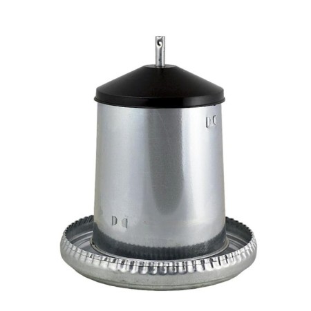 Bunker feeder for poultry for 5 kg, galvanized steel