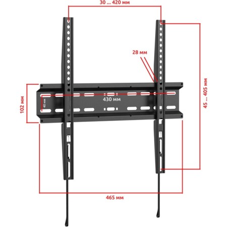 Crasstein Uniteki FN4401 on the wall for the TV fixed, fast -open, diagonal 32-4
