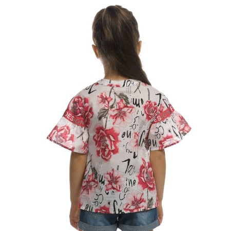 Blouse for girls, height 98 cm, white color-1