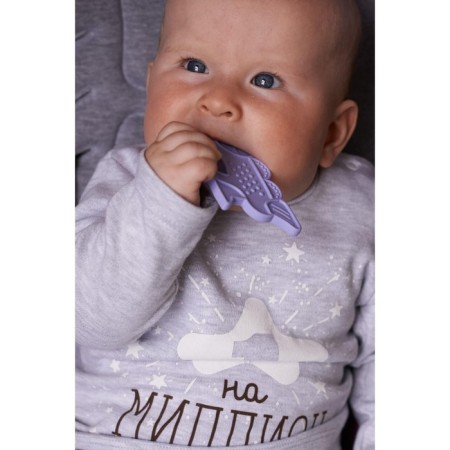 Silicone “Steam” teether, mix color, button-5