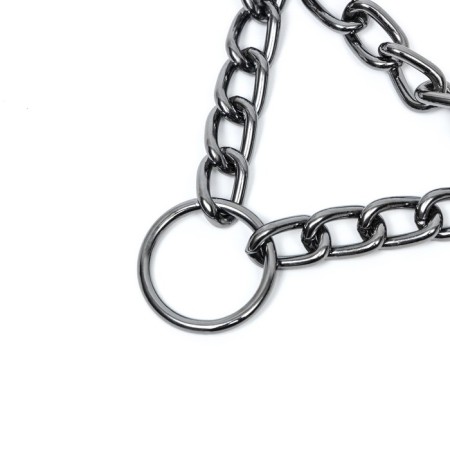 Collar - half -knitwear three -row, 40 cm, wire thickness 2 mm, black-3