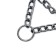 Collar - half -knitwear three -row, 40 cm, wire thickness 2 mm, black