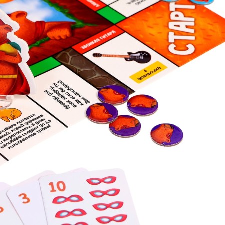 Board game "Rest without rules", 2-4 players, 7+-4