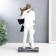 Polystone souvenir "in love with white clothes, with a scarf" under bronze 25x9x12 cm