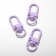 Carabiner 3.2 × 1.3 × 0.2 cm (set 3 pcs.), Purple color