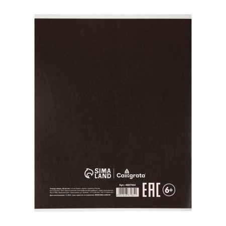 Subject notebook Calligrata "Superneeon", 48 sheets in a geometry cell, with reference material, cover coated cardboard, offset unit-3