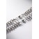 Bracelets "Demetrons" on a magnet, heart on large links, color silver