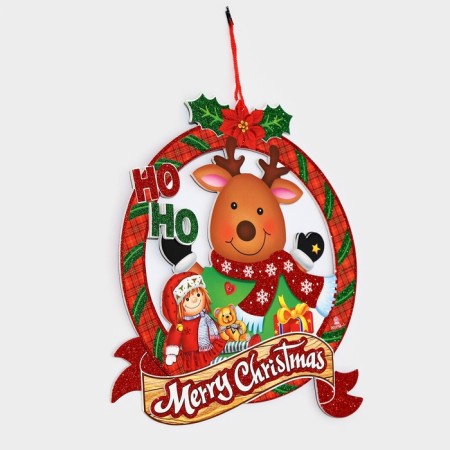 Decorative decoration (suspension) "Merry Christmas" 36.5x31.5 cm-2