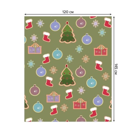 The tablecloth on the table “Ready for the holiday”, rectangular, Saten, size 120x145 cm-1