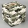 Gift folding box, packaging, Militari, 18 x 18 x 18 cm