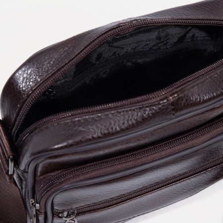 Male bag, brown color-5