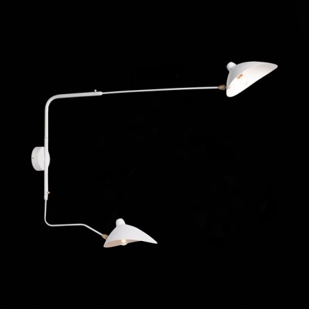 Wall lamp ST LUCE. SL305.501.02. SPRUZZO. 2x60 watts, e27, 18x75 cm, white color-1