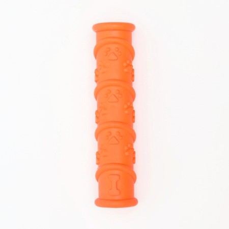 Chewing toy with a drowned squeak "stick with paws", TPR, 17.9 x 4.2 cm, orange-3