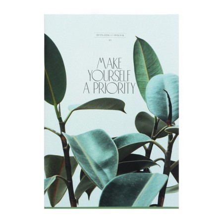 A4 notebook, 80 sheets in the Flora cage, cover coated cardboard, matte lamination, mix-4