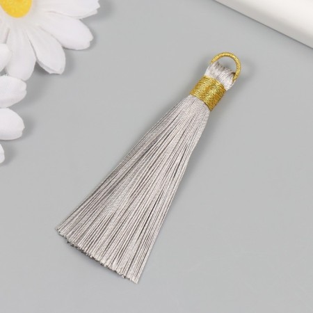 Decor for creativity Textile "Brush. Olivia" Gray set 2 pcs 8x1.2 cm-1